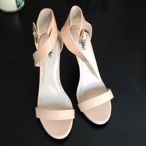 Nude heel sandals